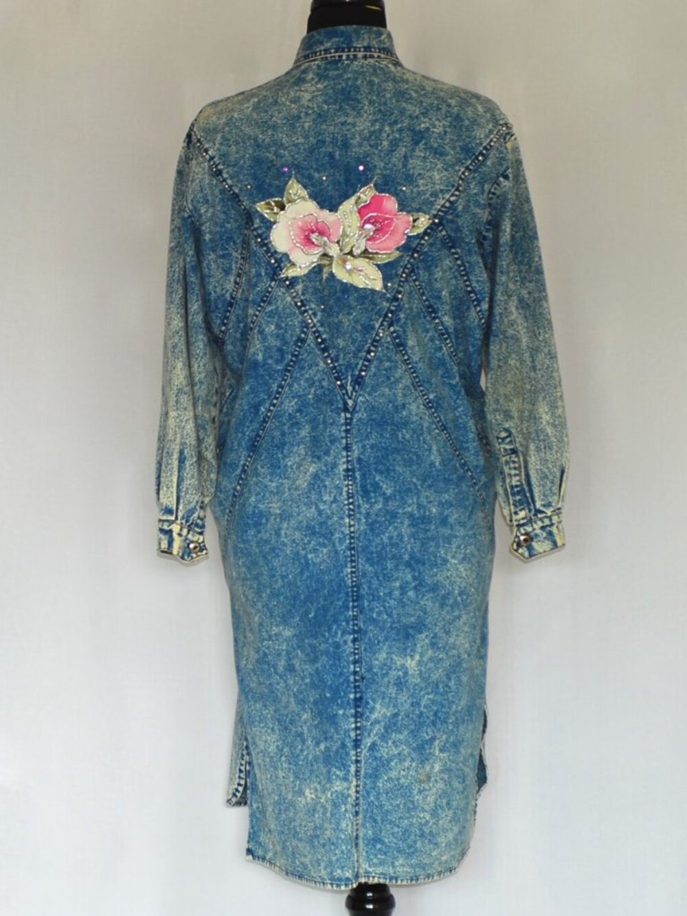 West Rider Authentic Jeans Embellished Vintage Dress - Picture 3 of 6